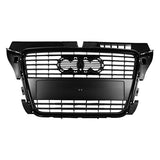 2011 AUDI A3 FRONT BUMPER GRILLE, LH (DRIVER SIDE)